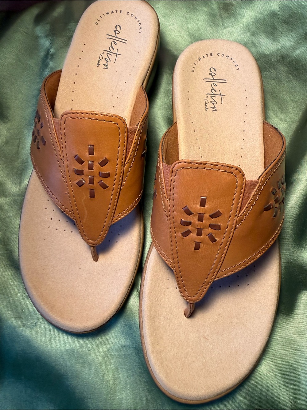 Clarks T-Strap Sandals